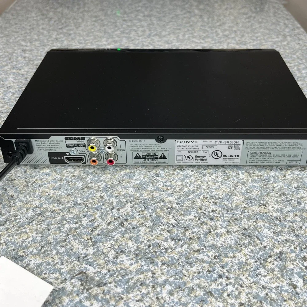 Sony dvp sr510h
